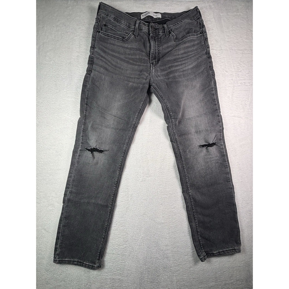 Levi Signature 537 Slim Straight Leg Jeans Washed Black 34x30 Womens